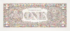 Tom Friedman, Untitled (dollar bill, back), 2011, Screenprint in colors, on Lanaquarelle paper, with full margins
