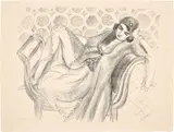 Repos sur la banquette (Rest on the Bench) (D. 520) by Henri Matisse, 1929, Lithograph, on Arches paper, with full margins, sold Oct 2024