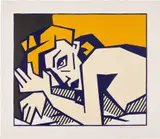 Roy Lichtenstein, Reclining Nude, from Expressionist Woodcut Series (G. 880, C. 172)
