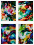Thomas Ruff, Substrates (S. 116-119), 2003, The complete set of four Ditone prints in colors, on Satin paper, flush-mounted to aluminum board (as issued), with full margins