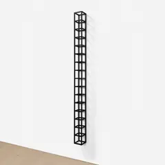 Sol LeWitt, Wall Piece (16 Modules High), 1988, Monumental pinewood construction painted in black