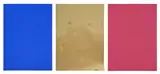 Yves Klein, Monochrome und Feuer (Monochrome and Fire) (Krefeld Triptych)