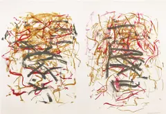 Joan Mitchell, Sunflowers III, 1992, Monumental lithograph in colors, on two sheets of Rives BFK paper (as issued), the full sheets