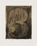 Jasper Johns, Figure 3, from Black Numerals Series (G. 90, U.L.A.E. 47), 1968, Lithograph, on Zerkall Copperplate deluxe paper, with full margins