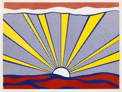 Sunrise (C. II.7) by Roy Lichtenstein, 1965, Offset lithograph in colors, on lightweight wove paper, with full margins, the colors bright and fresh, sold Oct 2024