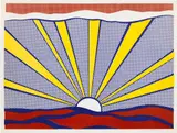 Roy Lichtenstein, Sunrise (C. II.7), 1965, Offset lithograph in colors, on lightweight wove paper, with full margins, the colors bright and fresh