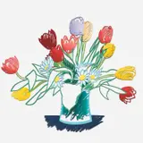 Tom Wesselmann, Birthday Bouquet (W.P.I. E09), 1988-90, Alkyd oil in colors, on cut out steel relief