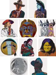 Andy Warhol, Cowboys and Indians (F. & S. 377-386), 1986, The complete set of 10 screenprints in colors, on Lenox Museum Board, the full sheets