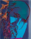 Andy Warhol, Martin Buber, from Ten Portraits Of Jews Of The Twentieth Century (F. & S. 228), 1980, Screenprint in colors, on Lenox Museum Board, the full sheet