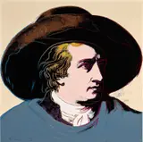 Andy Warhol, Goethe (see F. & S. 270-273), 1982, Unique screenprint in colors, on Lenox Museum Board, the full sheet