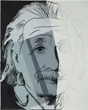 Andy Warhol, Albert Einstein, from Ten Portraits of Jews of the Twentieth Century (F. & S. 229), 1980, Screenprint in colors, on Lenox Museum Board, the full sheet