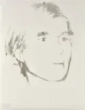 Andy Warhol, Self-Portrait (F. & S. IIIC.27), c. 1977, Screenprint in green, on Curtis Rag paper, with full margins