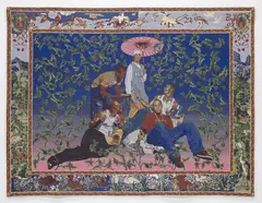 Kehinde Wiley, The Gypsy Fortune-Teller, 2007, Jacquard woven tapestry in cotton, merino wool and Trevira cs