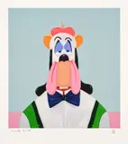 George Condo, Droopy Dog Abstraction, 2017, Screenprint in colors, on Coventry Rag paper, with full margins