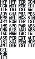 Christopher Wool, Black Book, 1989, Hardcover book, with 17 text images, on smooth wove paper, the full sheets, bound (as issued),