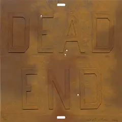 Dead End 3, from Rusty Signs by Ed Ruscha, 2014, Mixografía® print in colors, on handmade paper, the full sheet, sold Oct 2024