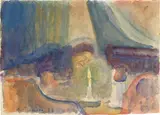 La mère de l’artiste – effet de lumière (Artist's Mother, Light Effect) by Camille Pissarro, 1888, Watercolor drawing, on wove paper, sold Oct 2024