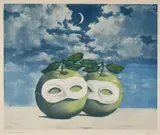 René Magritte, La Valse Hésitation (The Hesitation Waltz) (see K. & B. 13), 1971, Etching and aquatint in colors, on Arches paper, with full margins