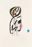Joan Miró, La Paludéenne (The Malarial) (D. 737), 1975, Etching and aquatint in colors, on Arches paper, with full margins