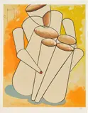 Man Ray, Personage, from An American Portrait 1776-1976, Volume 2, 1975, Lithograph in colors, on Japan paper, with full margins, accompanied by the original paper folder