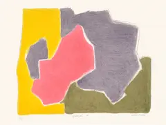 Esteban Vicente, Madrigal II, 1982, Lithograph in colors, on wove paper, with full margins