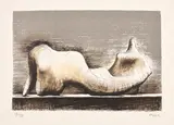 Henry Moore, Reclining Figure (C. 387), 1974, Lithograph in colors, on Arches paper, with full margins