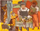 Romare Bearden, The Family, from An American Portrait 1776-1976, Volume 1 (G. 55A)
