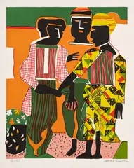 Conjunction (G. 85) by Romare Bearden, 1979, Lithograph in colors, on wove paper, with full margins, offered Oct 2024