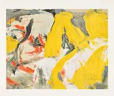 Willem de Kooning, The Man and the Big Blonde, 1982, Offset lithograph in colors, on wove paper, with full margins