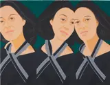 Alex Katz, Grey Ribbon, from Alex and Ada, the 1960's to the 1980's (S. 247), 1990, Screenprint in colors, on Arches paper, the full sheet