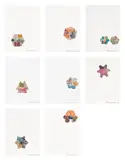 Robert Rauschenberg, L.A. Flakes (G. 1040-47), 1982, The complete set of eight etchings in colors with embossing, on Georges Duchêne Colombe handmade paper, with full margins