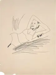 Untitled (Woman) by Andy Warhol, c. 1962, Unique graphite drawing, on wove paper, sold Oct 2024