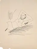 Andy Warhol, Untitled (Woman), c. 1962, Unique graphite drawing, on wove paper
