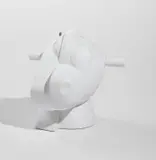Jeff Koons, Split-Rocker (Vase), 2012, White porcelain vase, contained in the original green cardboard presentation box with silver printed signature
