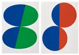 Leon Polk Smith, Volair Constellation Series: two plates, 1975, Two screenprints in colors, on Rives BFK paper, with full margins
