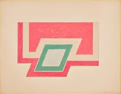 Conway, from Eccentric Polygons (G. 553, A. 97) by Frank Stella, 1974, Lithograph and screenprint in colors, on Arches paper, with full margins, sold Oct 2024