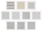 Agnes Martin, Agnes Martin Painting and Drawings 1974-1990, 1991, The complete set of 10 lithographs in colors, on firm transparency paper, with full margins, with text, the sheets loose (as issued), with the accompanying original grey card portfolio with printed uppers