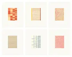 James Siena, Untitled, 2003, The complete set of six etching and aquatints in colors, on Chine collé to wove paper, with full margins