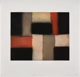 Sean Scully, Black and Red, from Hugh Lane Centenary Print Portfolio, 2008, Aquatint in colors, on wove paper, with full margins