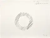 Michael Heizer, Untitled (Study for No. 1), 1974, Unique graphite drawing, on Gilbert Ledger graph paper