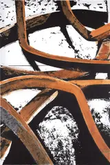 Bernar Venet, IX Lignes droites (Straight Lines), from Untitled, 2022, Screenprint in colours with hand-colouring in oilstick, on Cropper paper, the full sheet