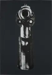 Untitled, from 1993 Whitney Biennial in Seoul by Robert Longo, 1994, Screenprint, on black wove paper, with full margins, sold Oct 2024