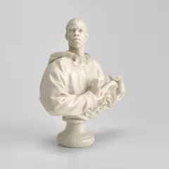 Kehinde Wiley, Louis XVI, the Sun King, 2006, Cast marble dust and resin multiple, contained in the original foam-lined cardboard box