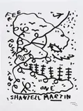 Shantell Martin, One Two Free Push for Rush, 2015, Screenprint, on wove paper, with full margins