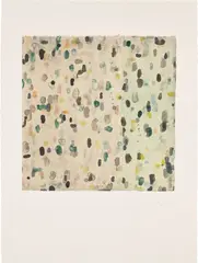 Jacqueline Humphries, Untitled, from the New Provincetown Print Project Portfolio 1992, 1992, Monotype in colors, on Chine collé to Arches paper, with full margins