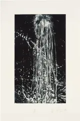 Pat Steir, Philadelphia Waterfall, 1995, Aquatint in colors, on wove paper, with full margins