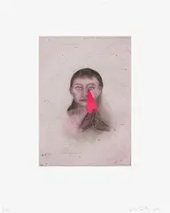Kiki Smith, Josephine, 1999, Etching and aquatint in colors, on Hahnemühle paper, with full margins