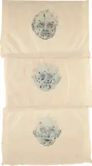 Kiki Smith, Constellations (W. 72), 1996, Lithograph in colors with applied black flocking, on six sheets of handmade Nepalese Himalyan paper glued together (as issued), with full margins