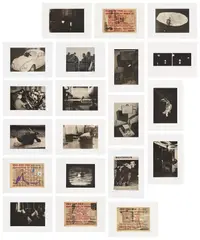 März by Nam June Paik, 1992, The complete set of 20 lithographs and screenprints, one with hand-coloring in oil paint, on Rives BFK paper, with full , sold Oct 2024