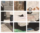 John Baldessari, Black Dice (H. 10-18), 1982, The complete set of nine etching and aquatints in colors and one gelatin silver print, on Arches paper, with full margins, with colophon and the original felt-lined wooden portfolio box